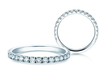 Engagement ring Dusk in 14K white gold with diamonds 0.96ct G/SI