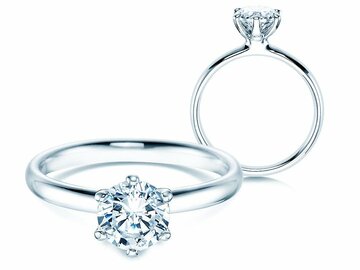 One carat - Diamond ring 1,00 ct. 