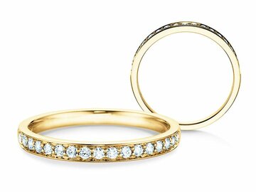 Engagement ring Alliance-/Eternityring in yellow gold