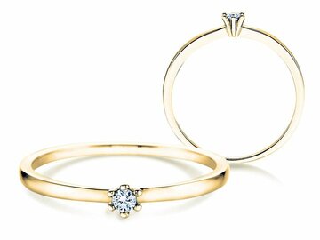 Engagement ring Classic Petite in yellow gold