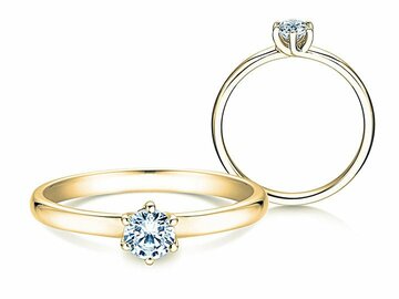 Engagement ring Melody in yellow gold