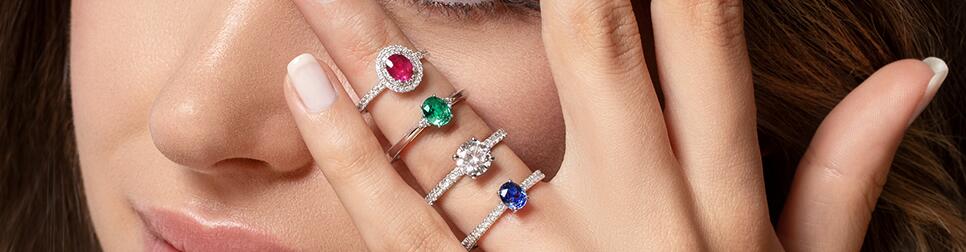 Buy gemstone engagement rings 