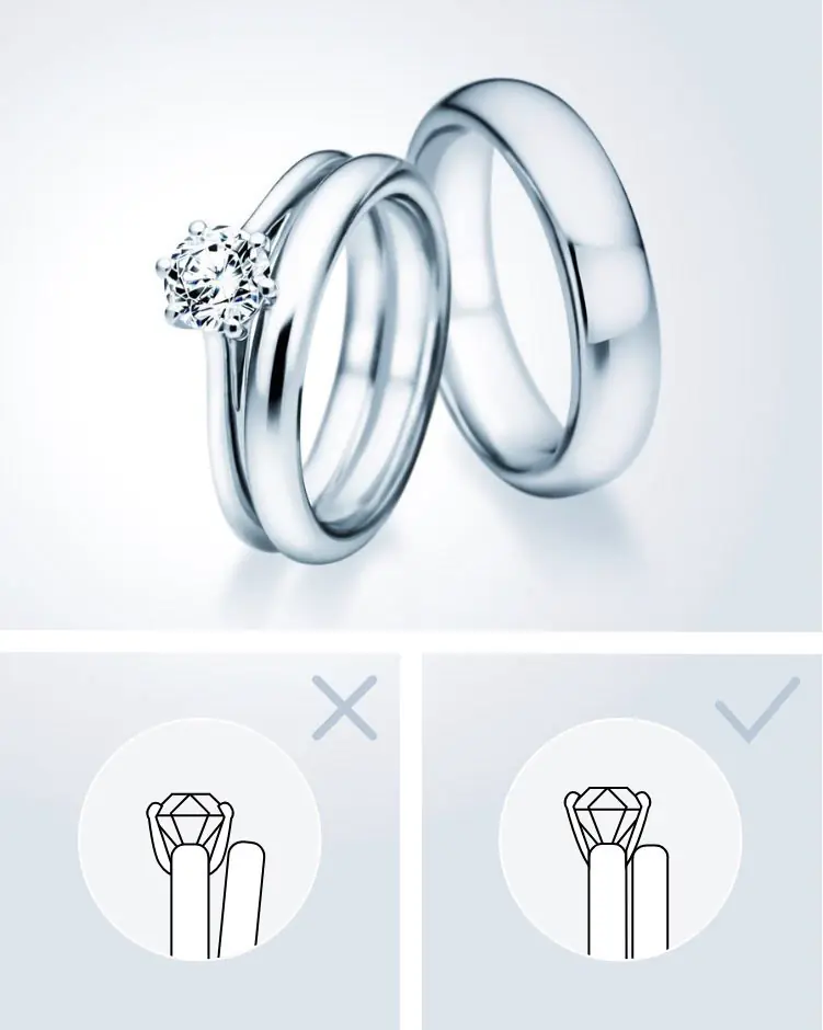 Wedding bands with engagement ring: a perfect match!