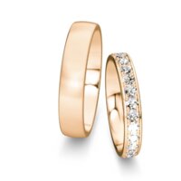 Wedding rings Modern/Romance with pavé 0.72ct