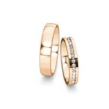 Wedding rings Infinity with diamonds 0.48ct