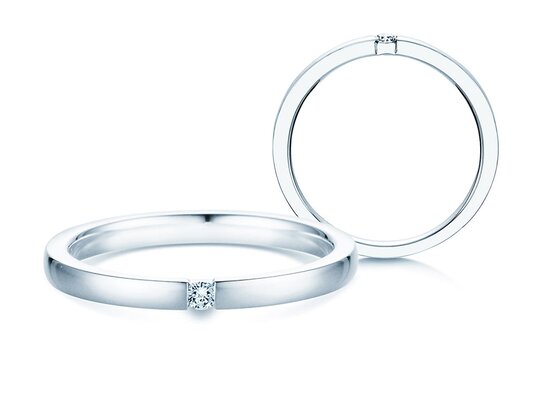 Engagement ring Infinity Lab-grown diamond