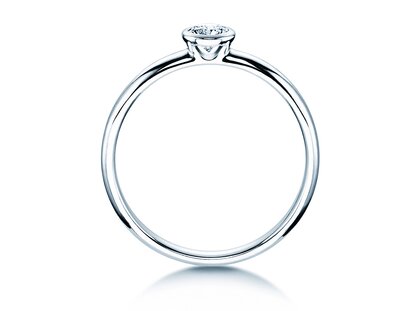 Engagement ring Eternal in platinum 950/- with diamond 0.25ct G/SI
