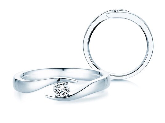 Engagement ring Twist Lab-grown diamond