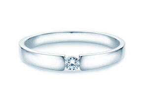 Engagement ring Infinity Petite in 14K white gold with diamond 0.09ct G/SI