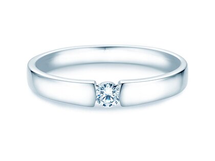 Engagement ring Infinity Petite in white gold