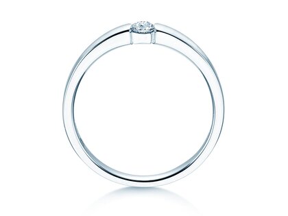 Engagement ring Infinity Petite in white gold