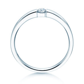 Engagement ring Infinity Petite in white gold