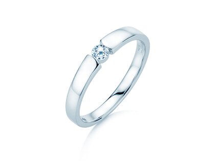 Engagement ring Infinity Petite in white gold