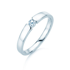 Engagement ring Infinity Petite in white gold