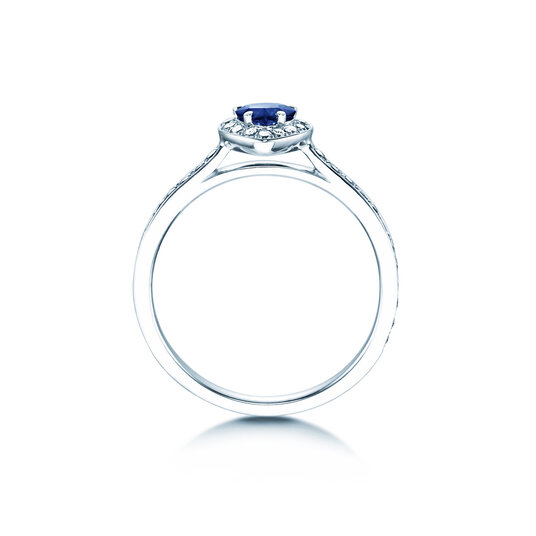 Engagement ring Heart Saphir