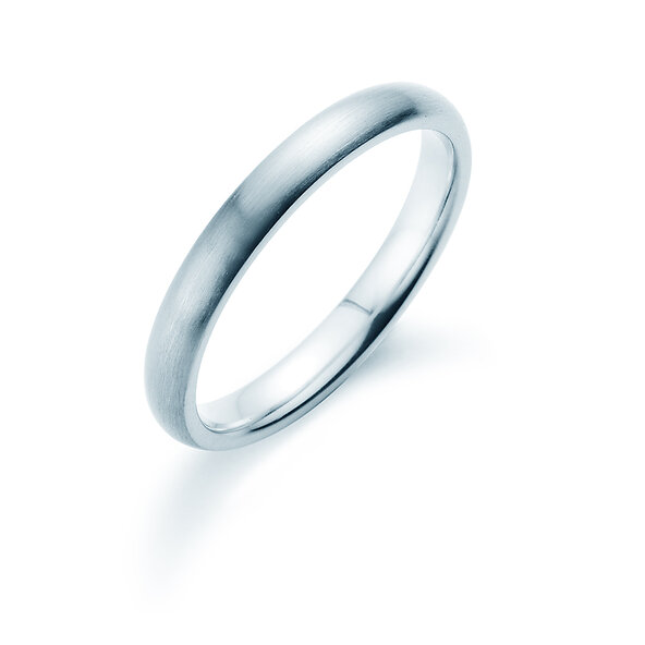 Anillo para hombre Classic 3mm en plata 925/- mate