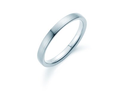 Herenring Infinity 3mm in zilver 925/- mat