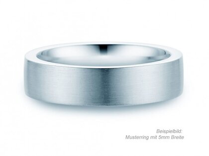 Ring for men Modern 3mm in silver 925/- matt
