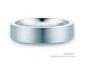 Ring for men Modern 3mm in silver 925/- matt