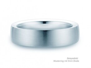 Anillo para hombre Infinity en platino 950/- mate