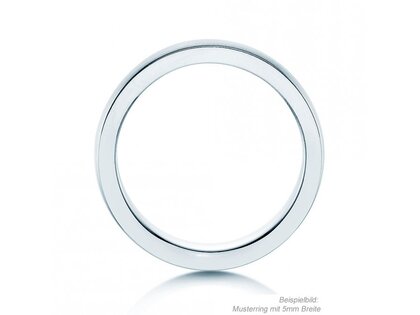 Anillo para hombre Infinity en platino 950/- mate