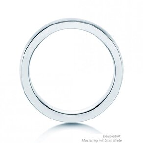 Anillo para hombre Infinity en platino 950/- mate