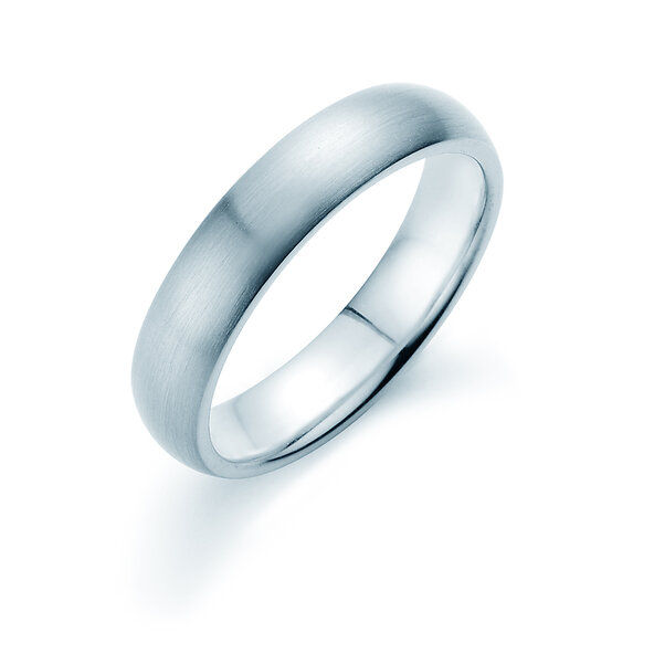 Anillo para hombre Classic 5mm en plata 925/- mate