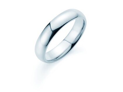 Anillo para hombre Classic 5mm en plata 925/- pulido