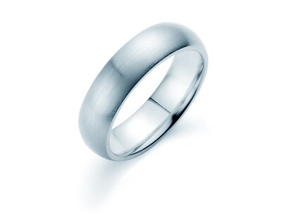 Anillo para hombre Classic 6mm en plata 925/- mate
