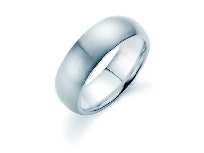 Anillo para hombre Classic 7mm en plata 925/- mate