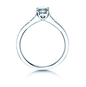 Engagement ring Claire in 18K white gold with diamonds 0.70ct G/SI