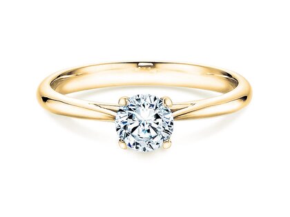 Engagement ring Delight in 14K yellow gold with diamond 0.50ct H/SI