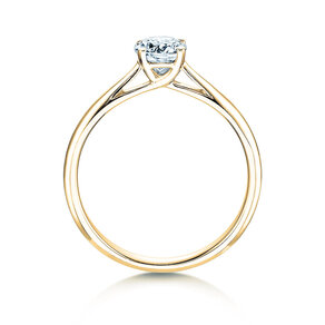 Engagement ring Delight in 14K yellow gold with diamond 0.50ct H/SI