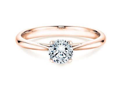 Engagement ring Delight in 18K rosé gold with lab-grown diamond 0.50ct E/VS