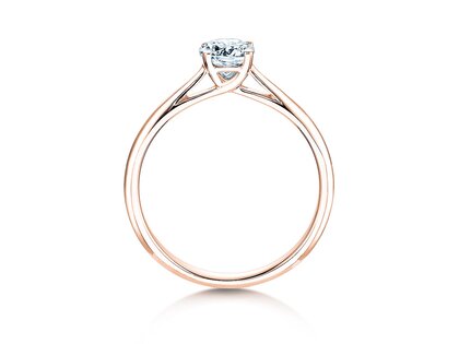 Engagement ring Delight in 18K rosé gold with lab-grown diamond 0.50ct E/VS