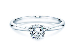 Engagement ring Delight in 9K white gold with lab-grown diamond 0.50ct E/VS