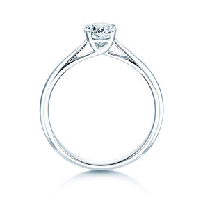 Engagement ring Delight in 9K white gold with lab-grown diamond 0.50ct E/VS
