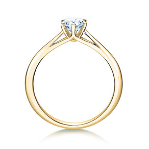 Engagement ring Heaven 6 in 9K yellow gold with lab-grown diamond 0.50ct E/VS