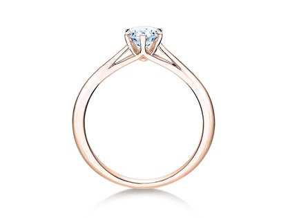 Engagement ring Heaven 6 in 14K rosé gold with lab-grown diamond 0.50ct E/VS