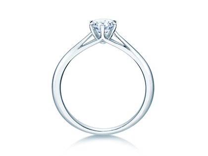 Engagement ring Heaven 6 in 14K white gold with lab-grown diamond 0.50ct E/VS