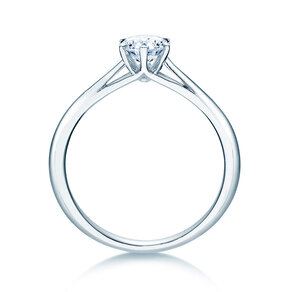 Engagement ring Heaven 6 in 14K white gold with lab-grown diamond 0.50ct E/VS