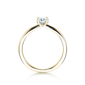 Engagement ring Classic 4 in 14K yellow gold with diamond 0.40ct G/SI