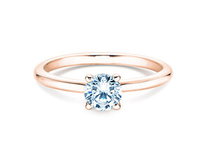 Engagement ring Classic 4 in 18K rosé gold with diamond 0.50ct H/SI