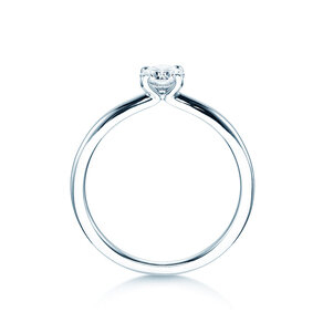 Engagement ring Classic 4 in 14K white gold with diamond 0.40ct H/SI