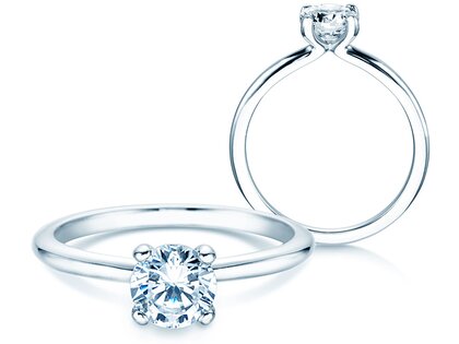 Engagement ring Classic 4 in 18K white gold with diamond 2.00ct G/SI