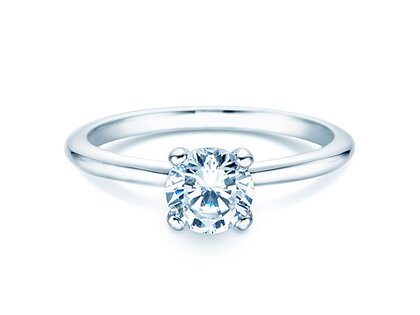 Engagement ring Classic 4 in 18K white gold with diamond 2.00ct G/SI