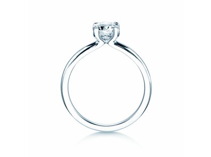 Engagement ring Classic 4 in 9K white gold with diamond 1.00ct H/SI