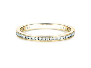 Engagement ring Endless Love in 14K yellow gold with diamonds 0.20ct G/SI