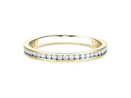 Engagement ring Endless Love in 14K yellow gold with diamonds 0.33ct G/SI