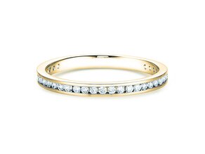 Engagement ring Endless Love in 14K yellow gold with diamonds 0.33ct G/SI